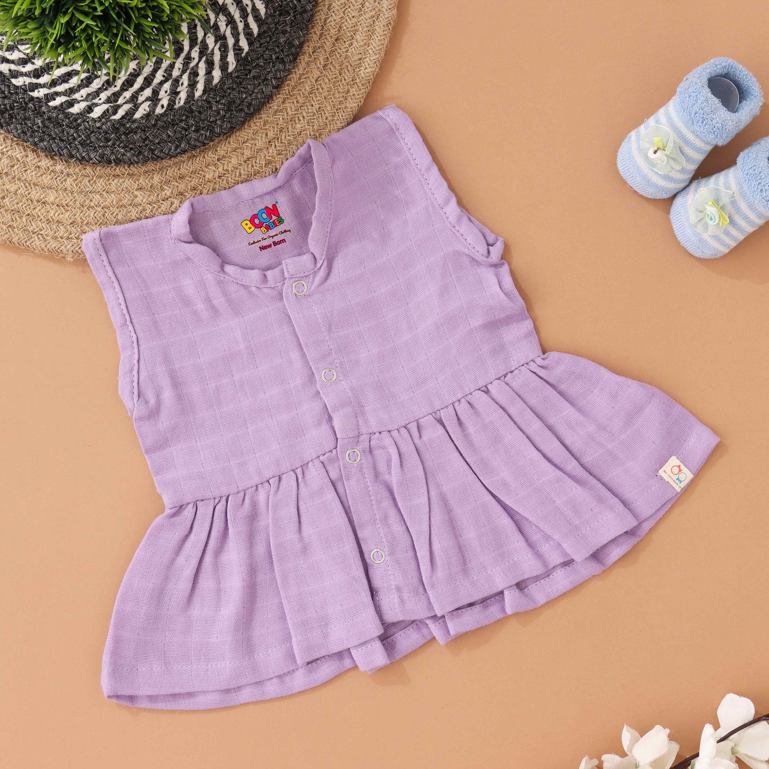 Little Luxuries: Luxuriously Soft Muslin Frock for Newborns