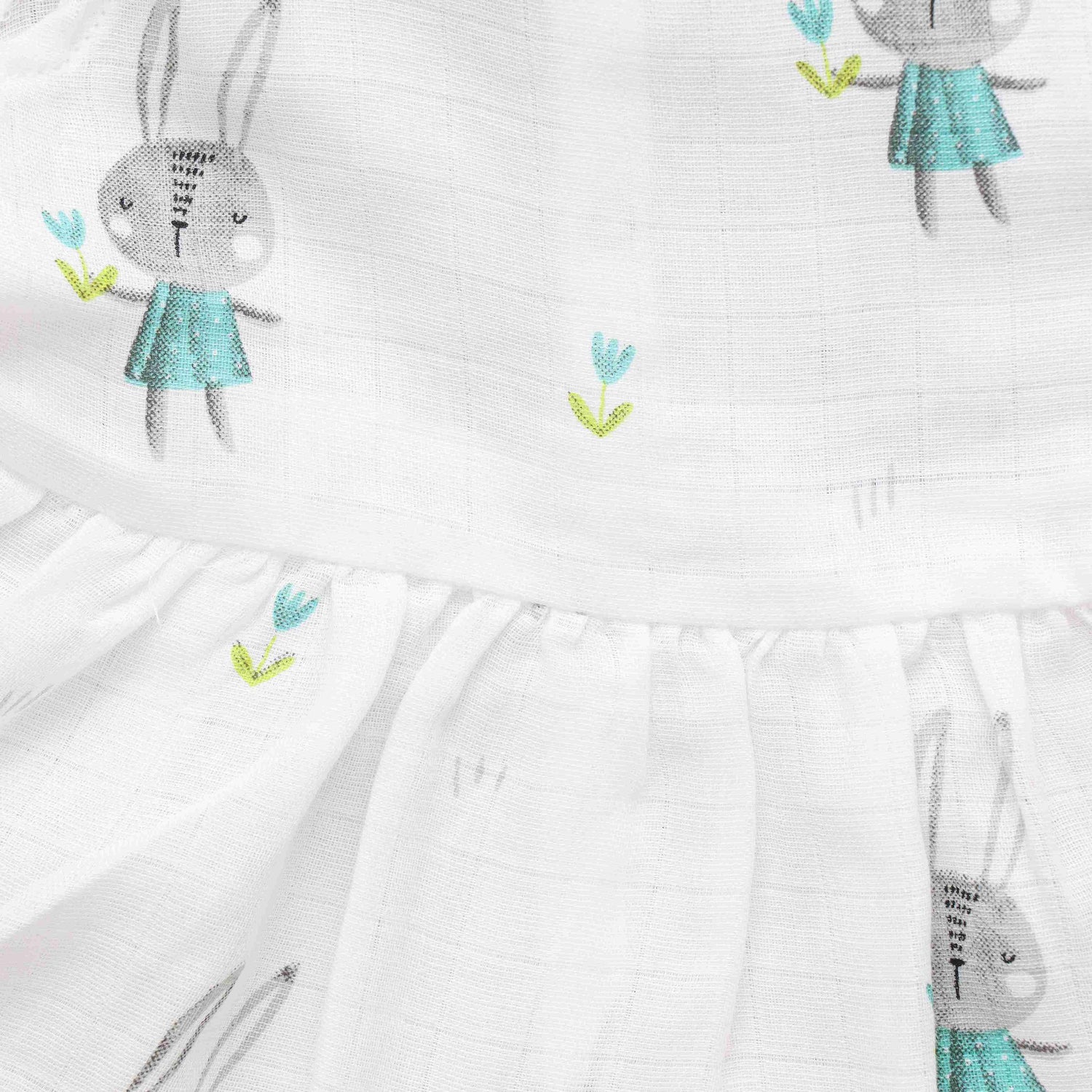 Dreamy Doodles: Cute Patterned Muslin Frock for Infants