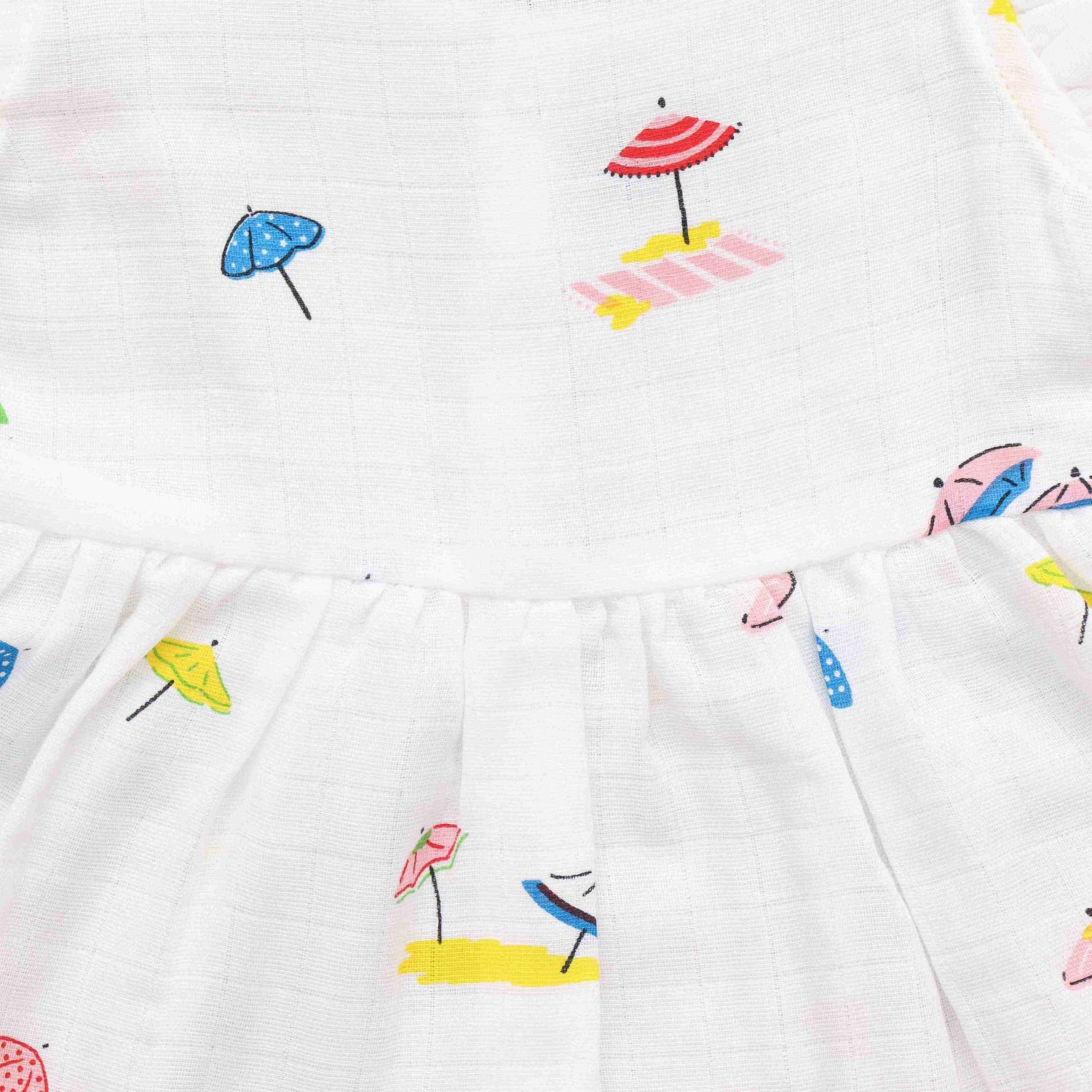 Little Explorer: Soft Muslin Frock with Delightful Prints for Infants