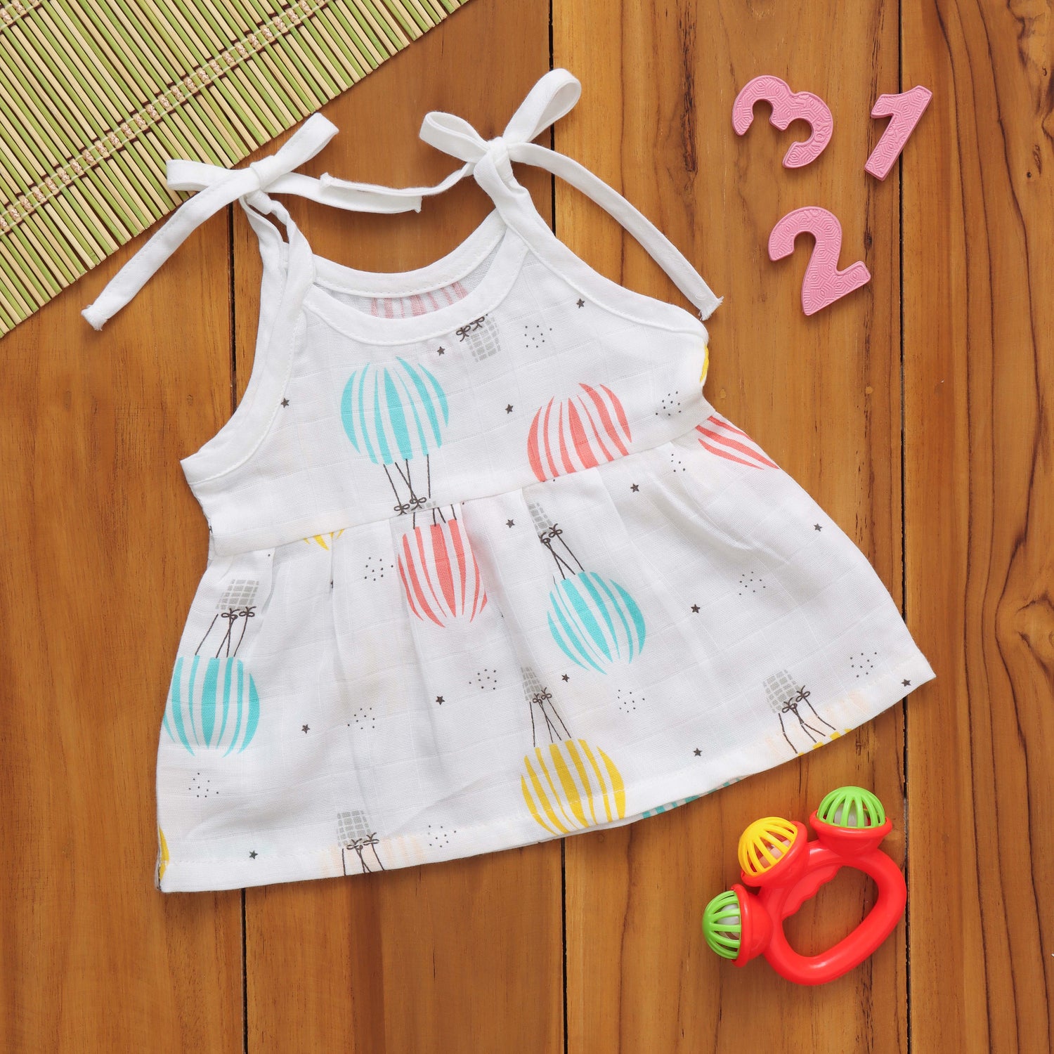 Dazzling Dots: Beautiful Baby Frock with Fun Prints