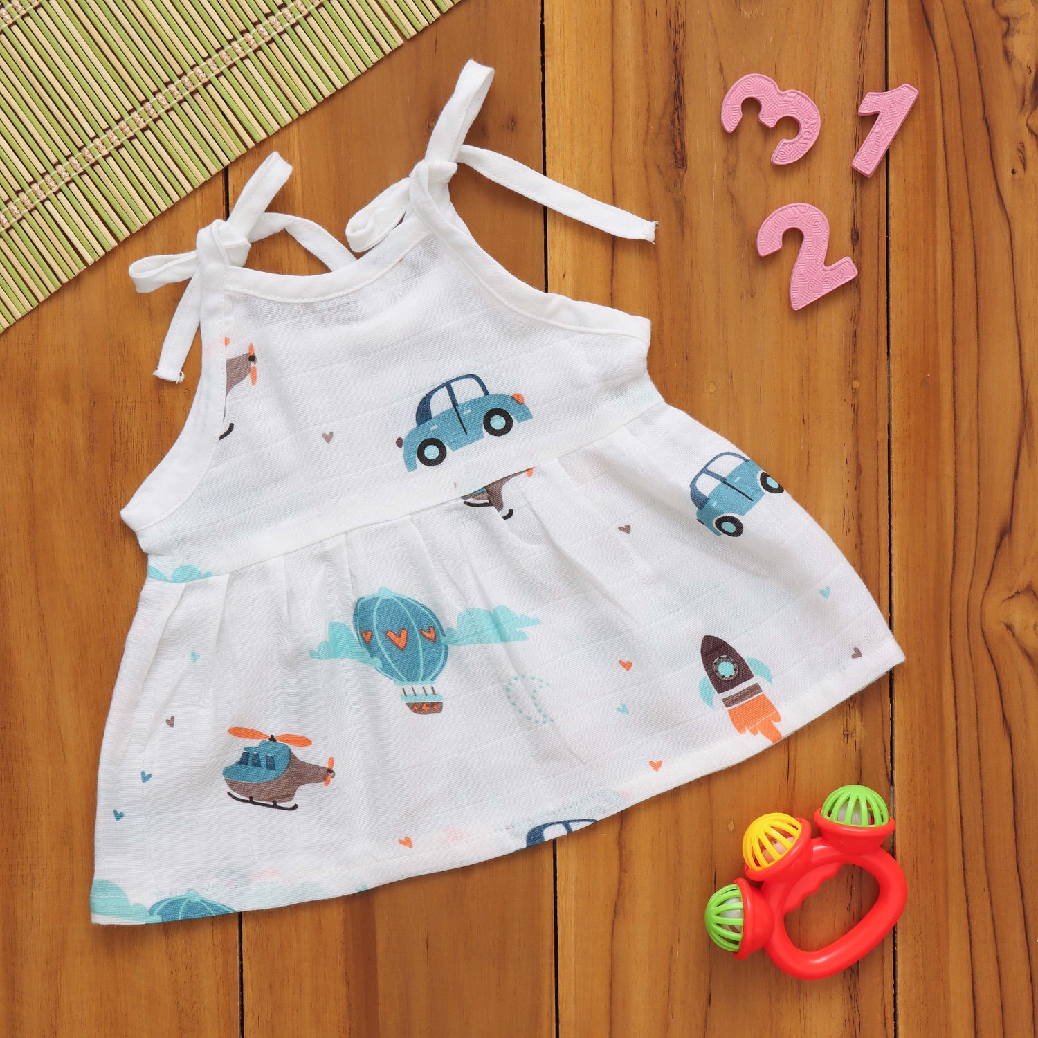 Dazzling Dots: Beautiful Baby Frock with Fun Prints