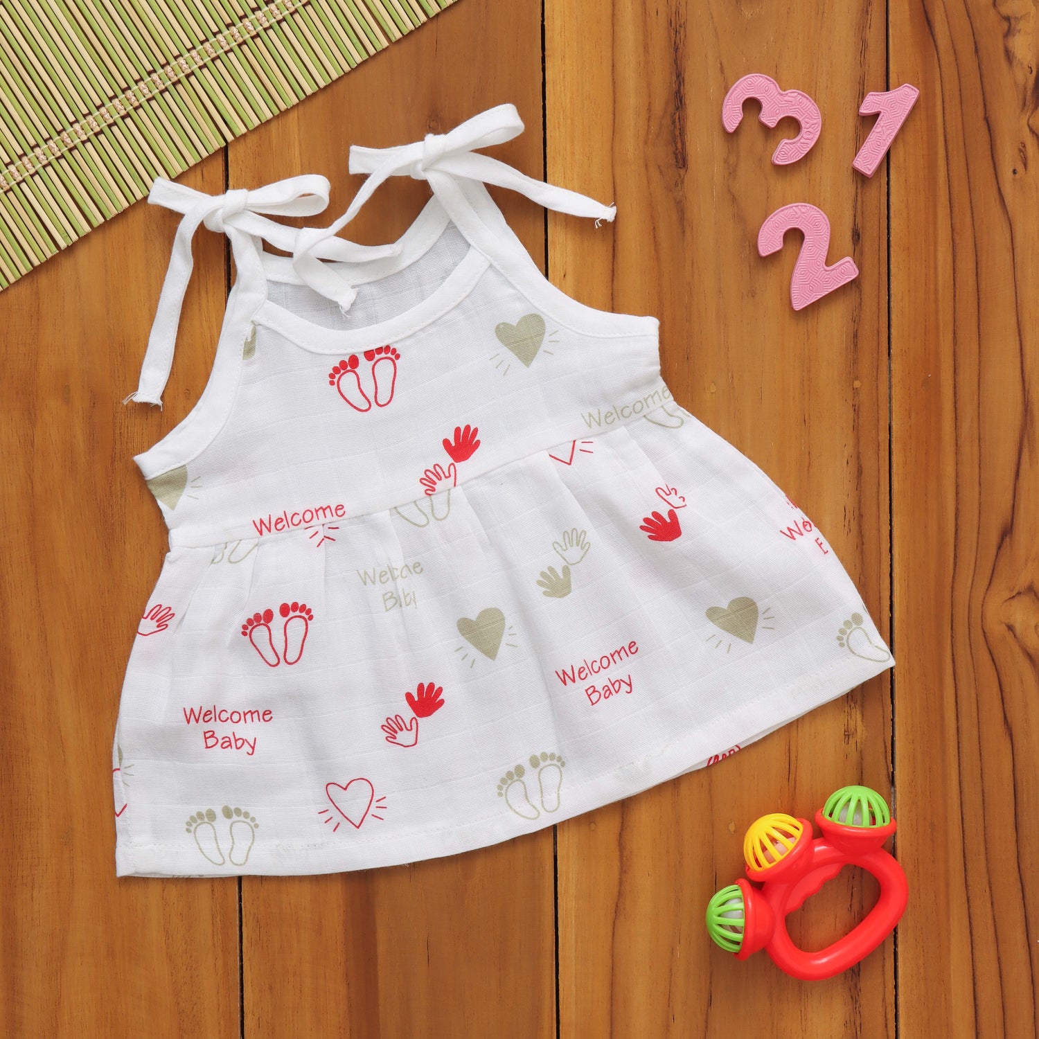 Dazzling Dots: Beautiful Baby Frock with Fun Prints