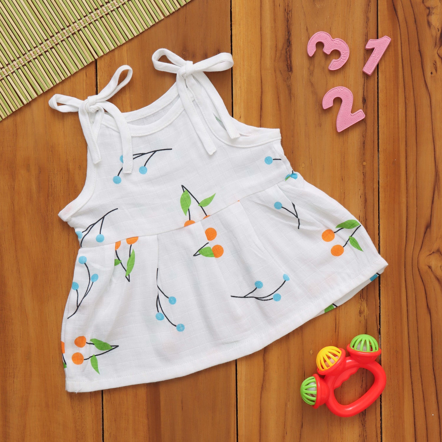 Dazzling Dots: Beautiful Baby Frock with Fun Prints