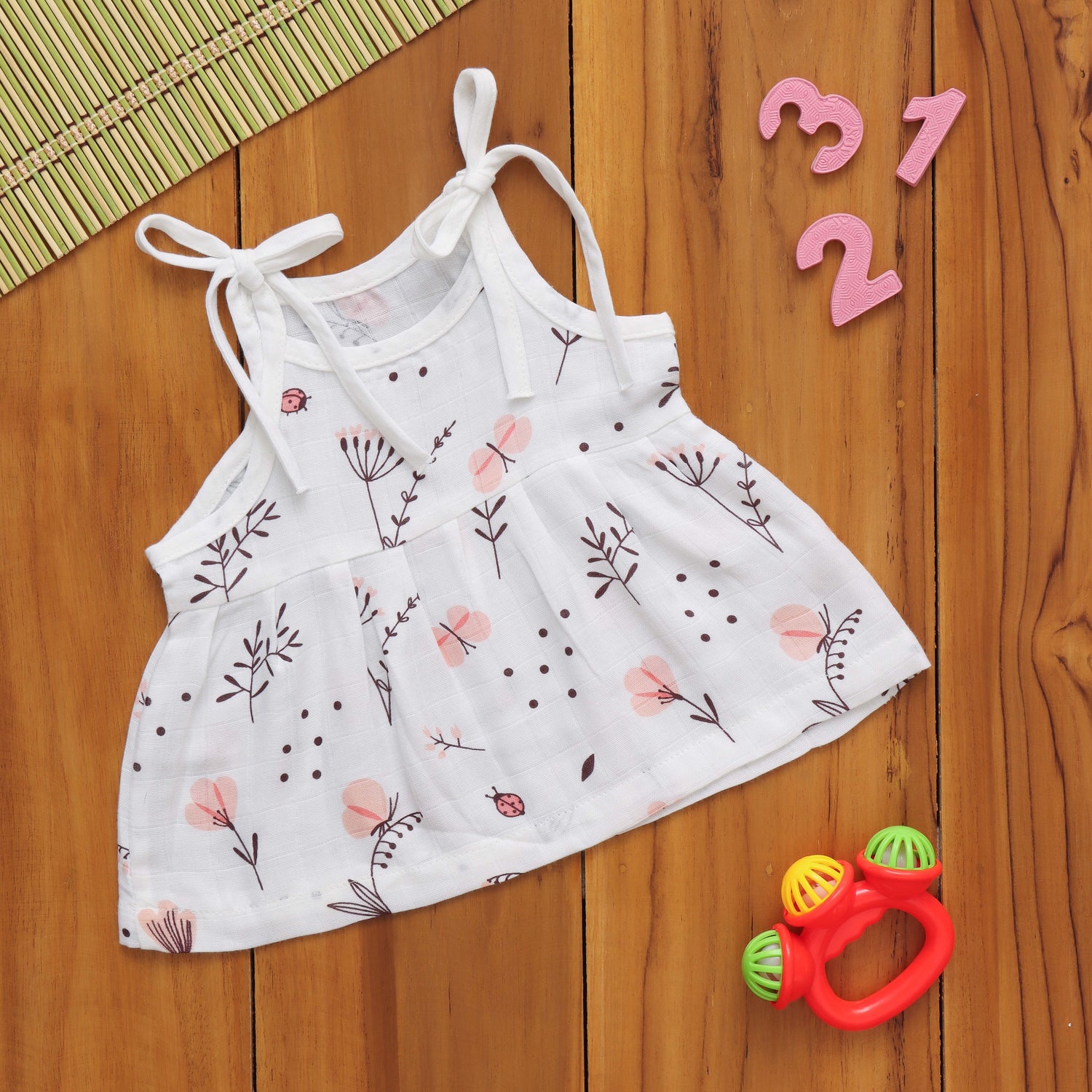 Dazzling Dots: Beautiful Baby Frock with Fun Prints