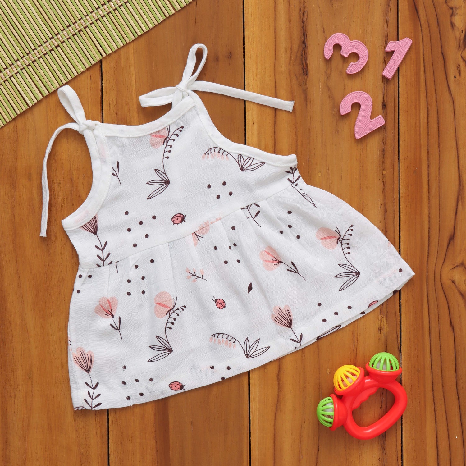 Dazzling Dots: Beautiful Baby Frock with Fun Prints