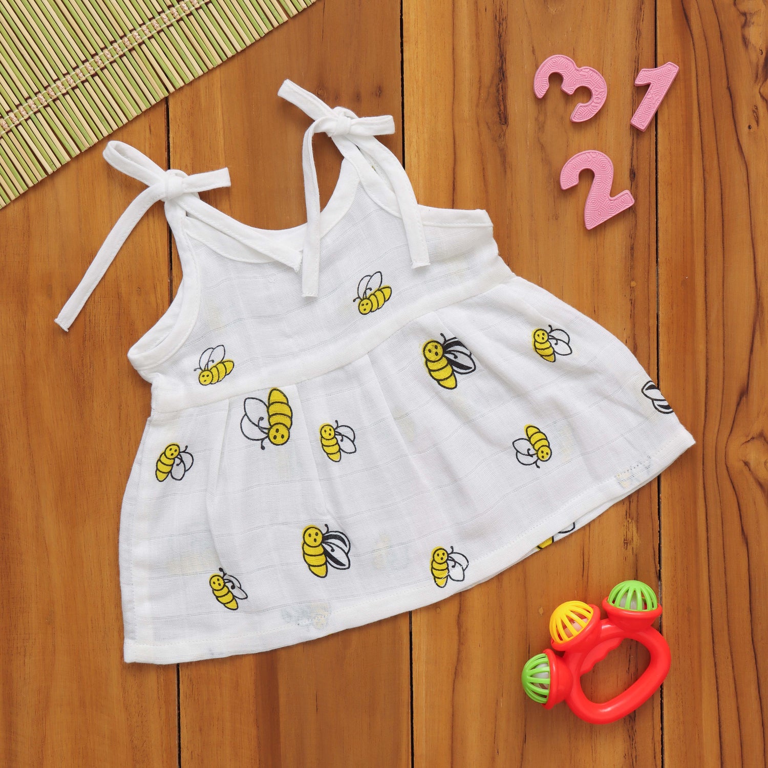 Dazzling Dots: Beautiful Baby Frock with Fun Prints