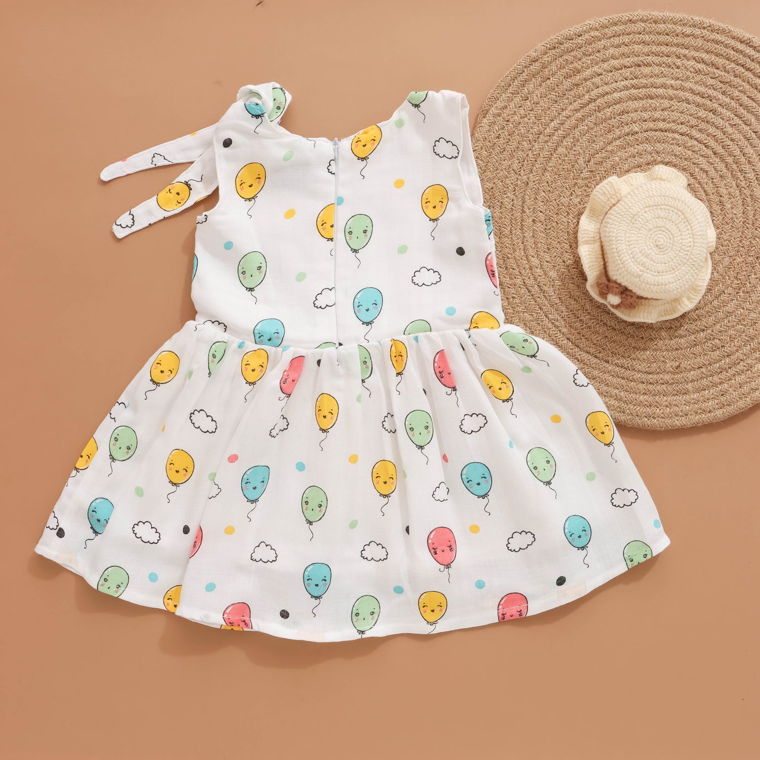 Prismatic Play: Bright and Cheerful Frock for Little Ones