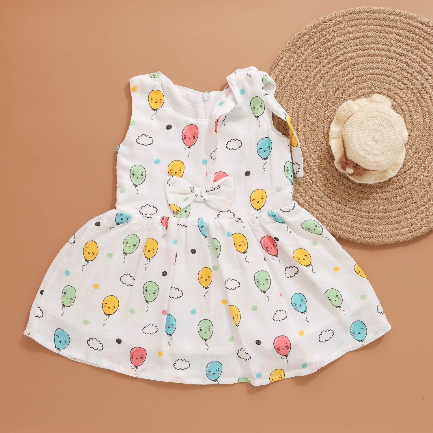 Prismatic Play: Bright and Cheerful Frock for Little Ones