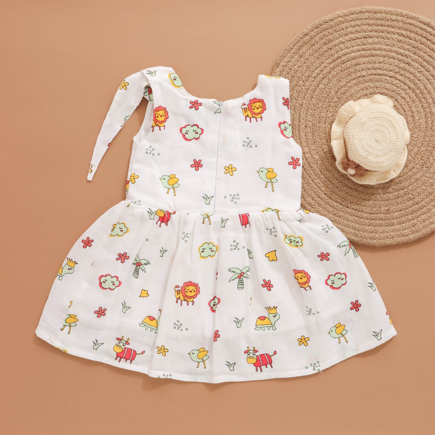 Prismatic Play: Bright and Cheerful Frock for Little Ones