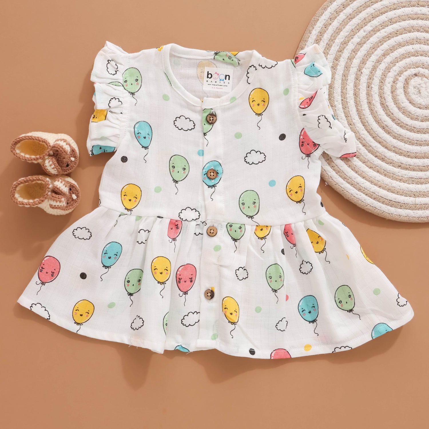 Pops of Color: Cute And Fun Printed Baby Frock