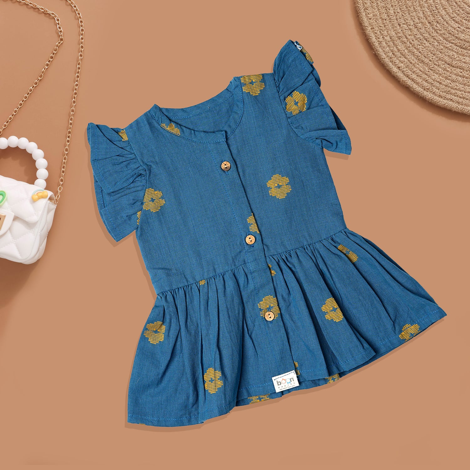 Effortless Style: Printed Frock for Little Girls