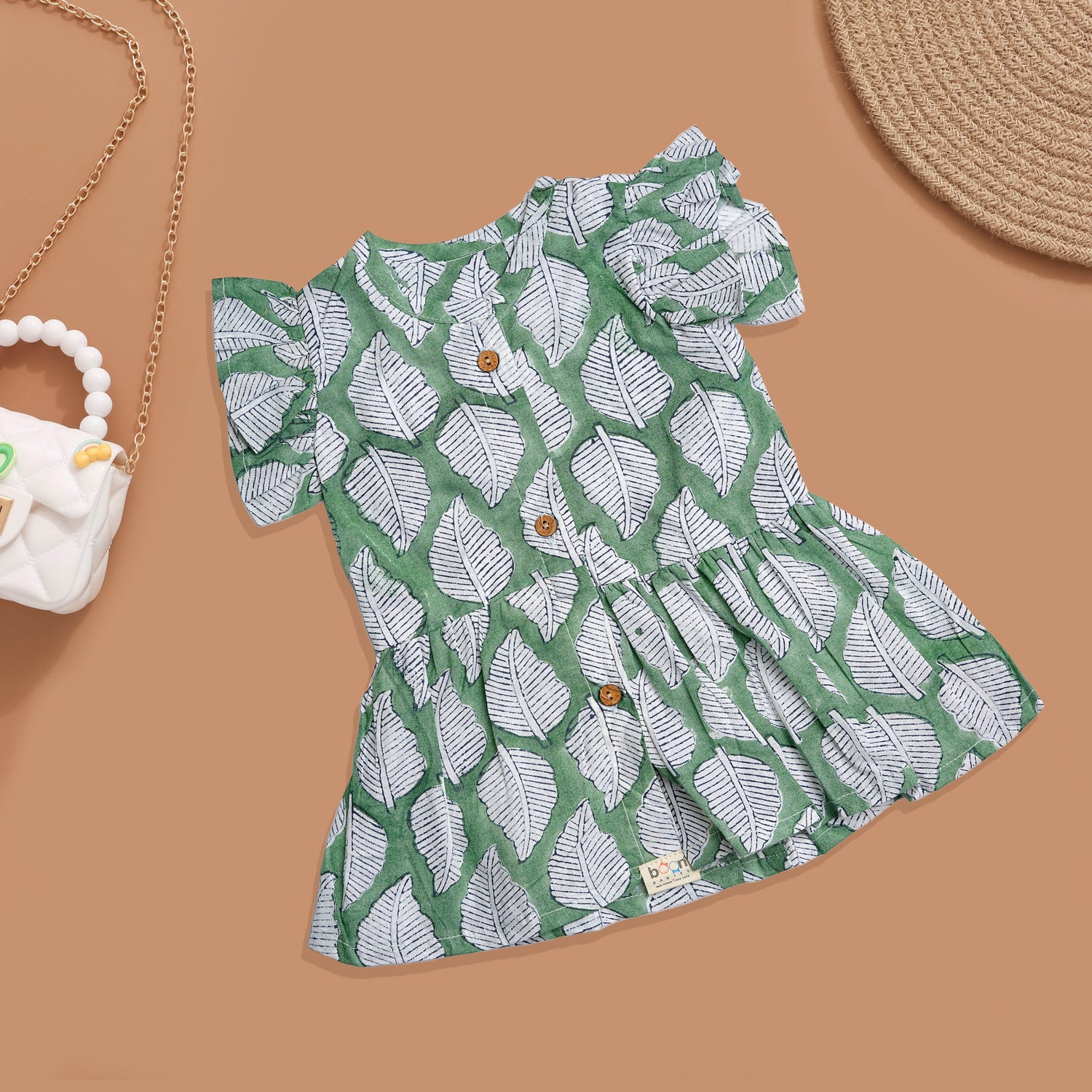 Soft Cotton Frock with Cheerful Prints for Babies