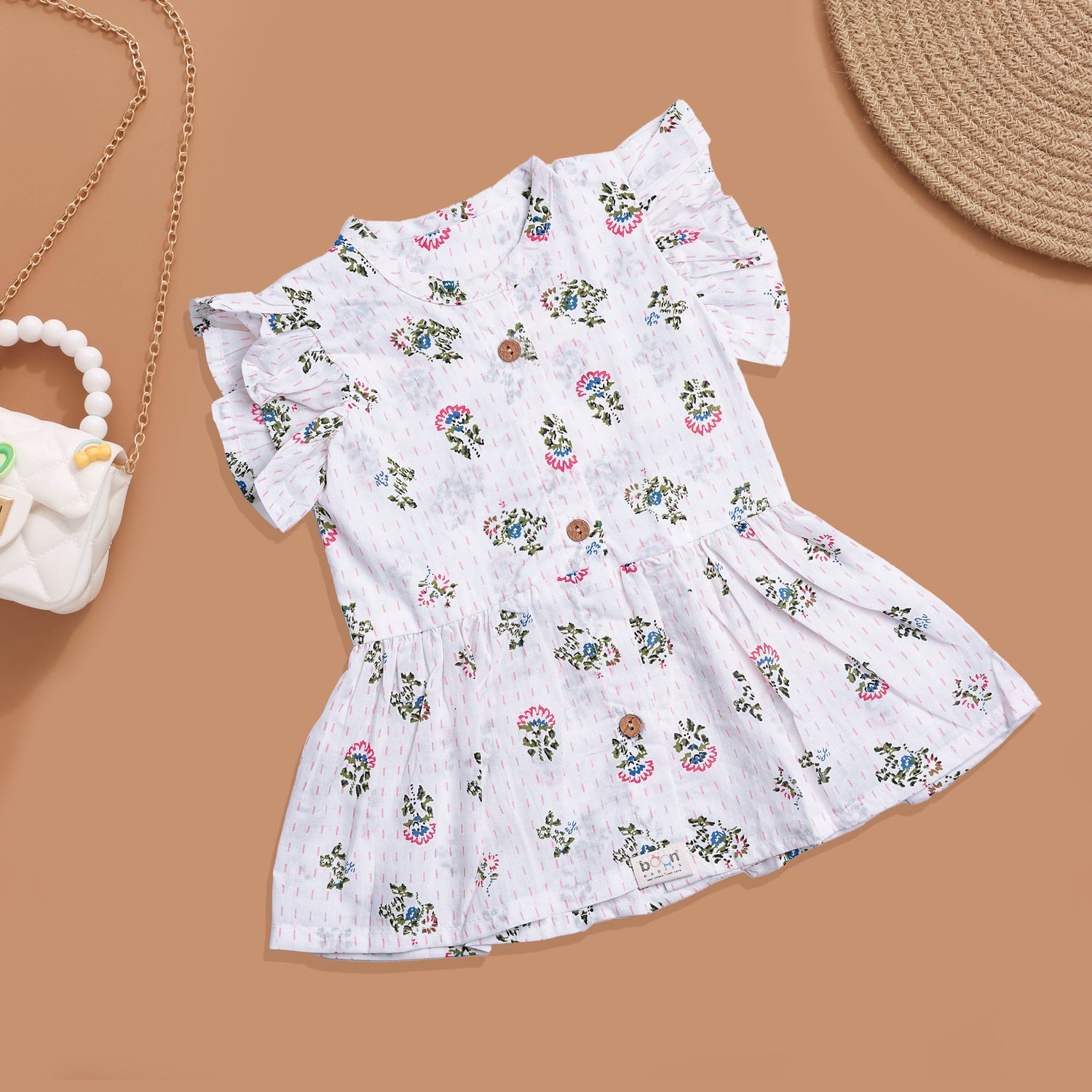 Vibrant Cotton Frock for Babies with Cute Designs