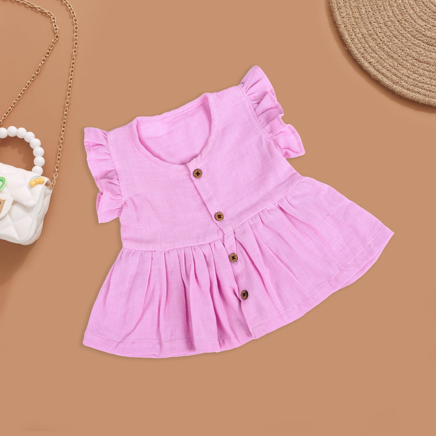 Pastel Perfection: Pink Baby Girl Dress