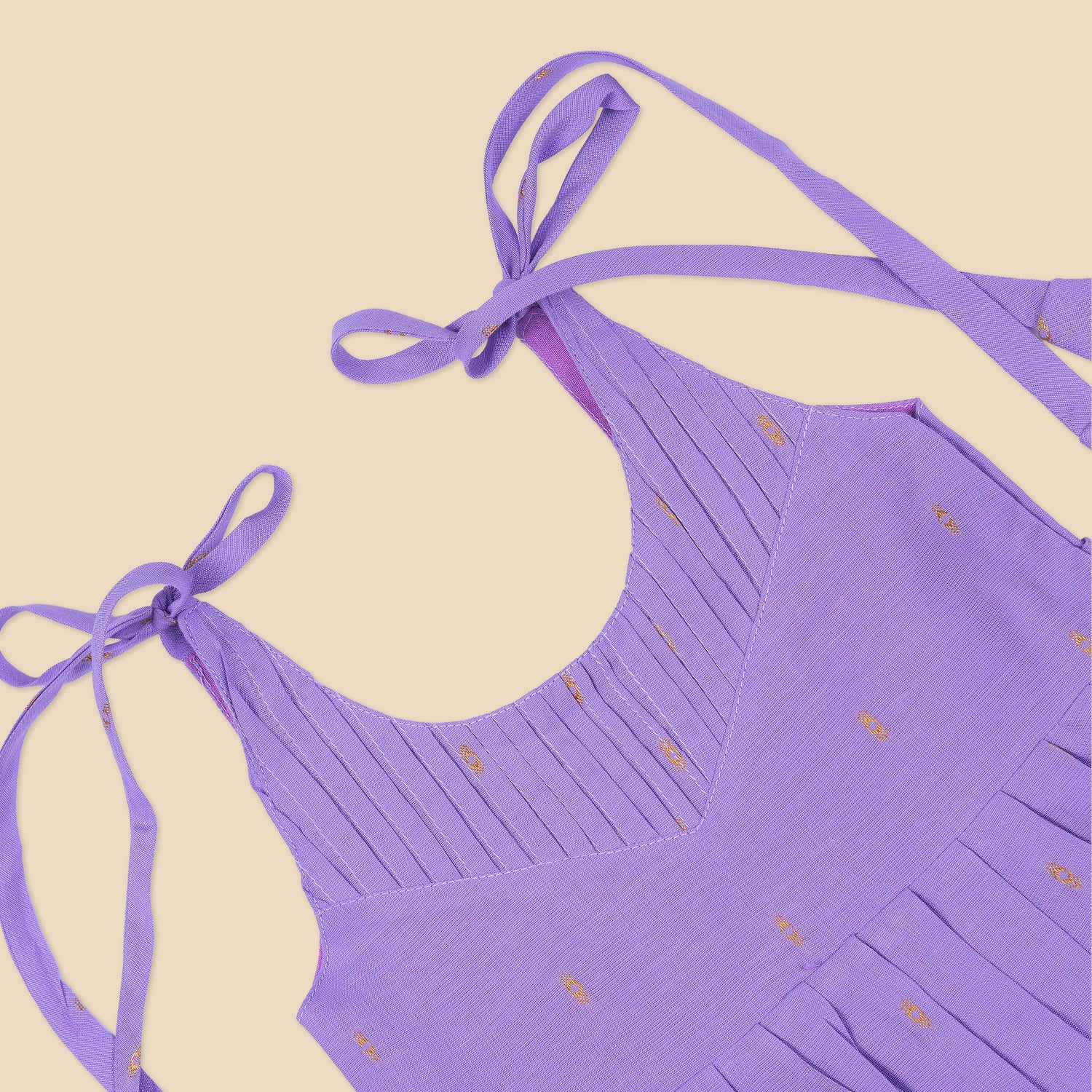 Baby Silk Knot Frock – Premium Diamond-Design Elegant Wear