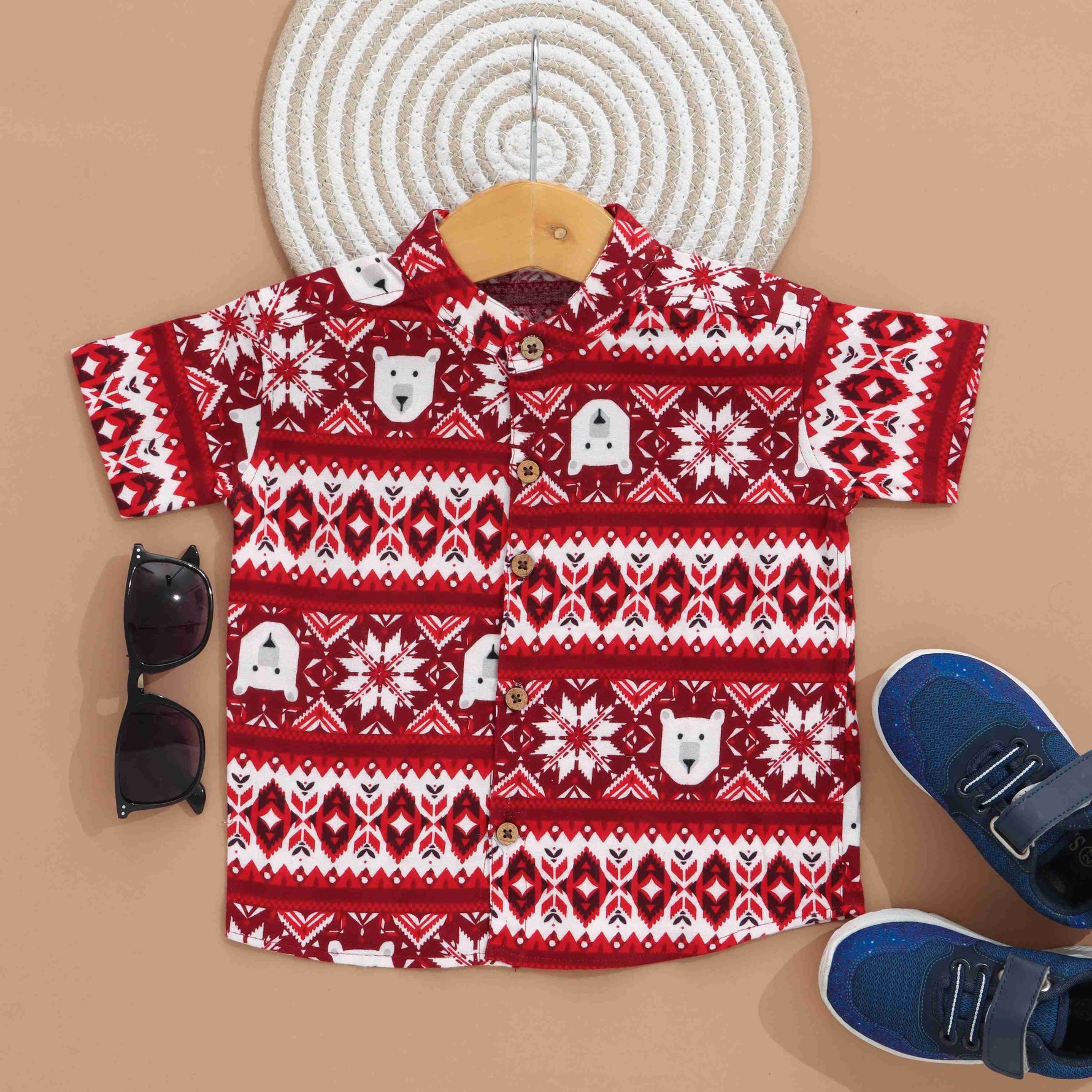 Boon Babies Little Boys Fashion Shirt Tribal Theme Casual Wear