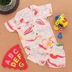 Boon Babies Sketchy Chic Fun Boys Sketched Print Shirt Matching Shorts