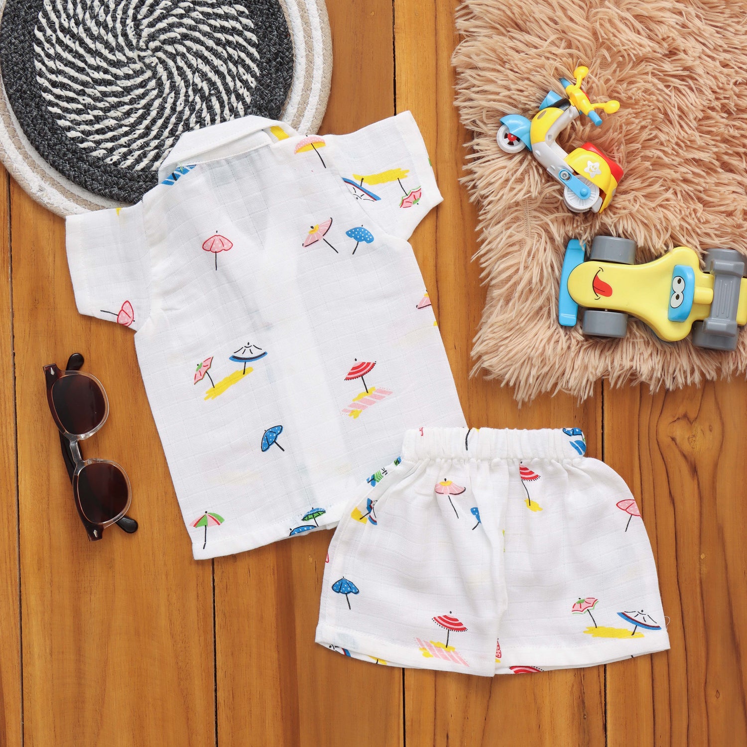 Playtime Set: Cute Boys Shirt and Shorts Set