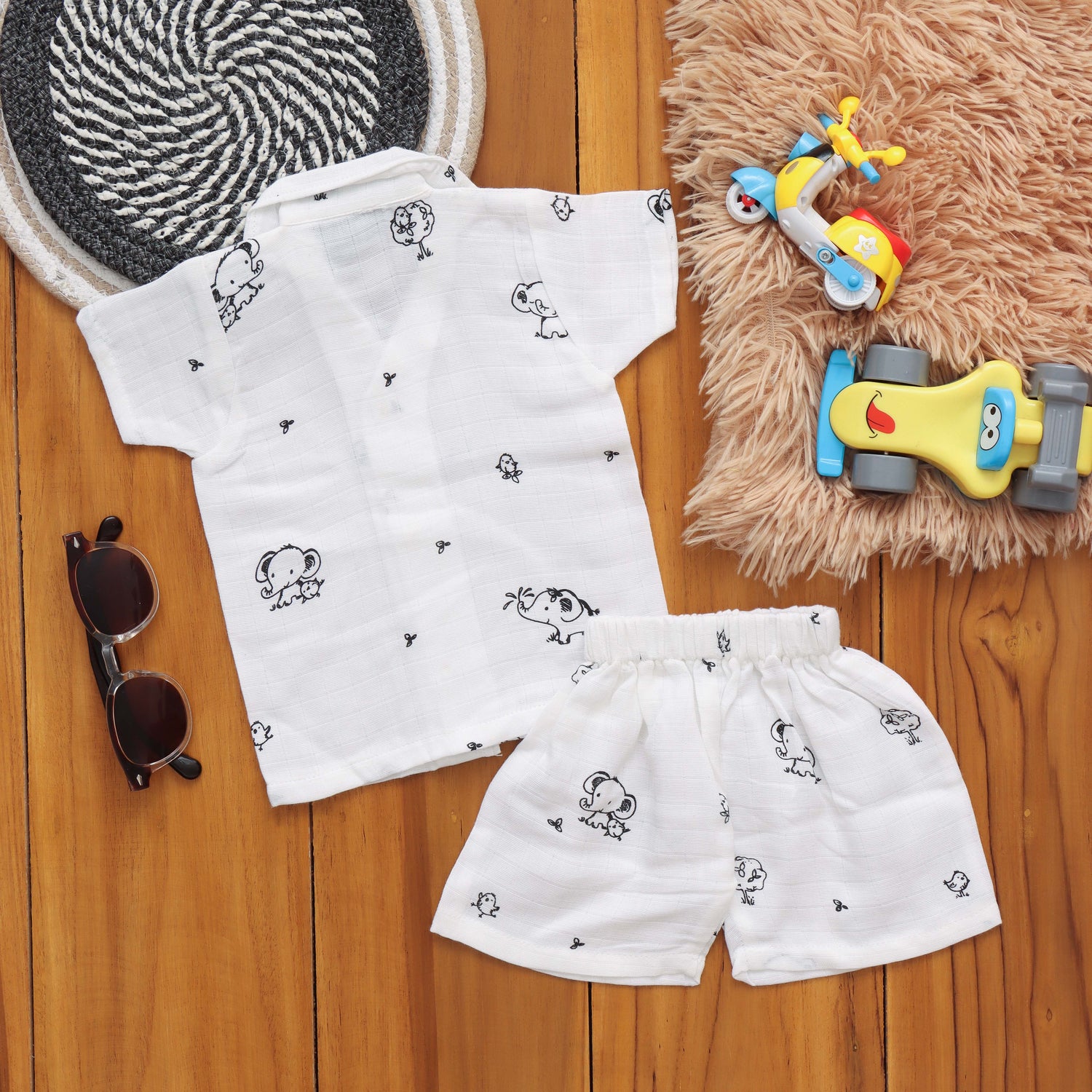 Playtime Set: Cute Boys Shirt and Shorts Set