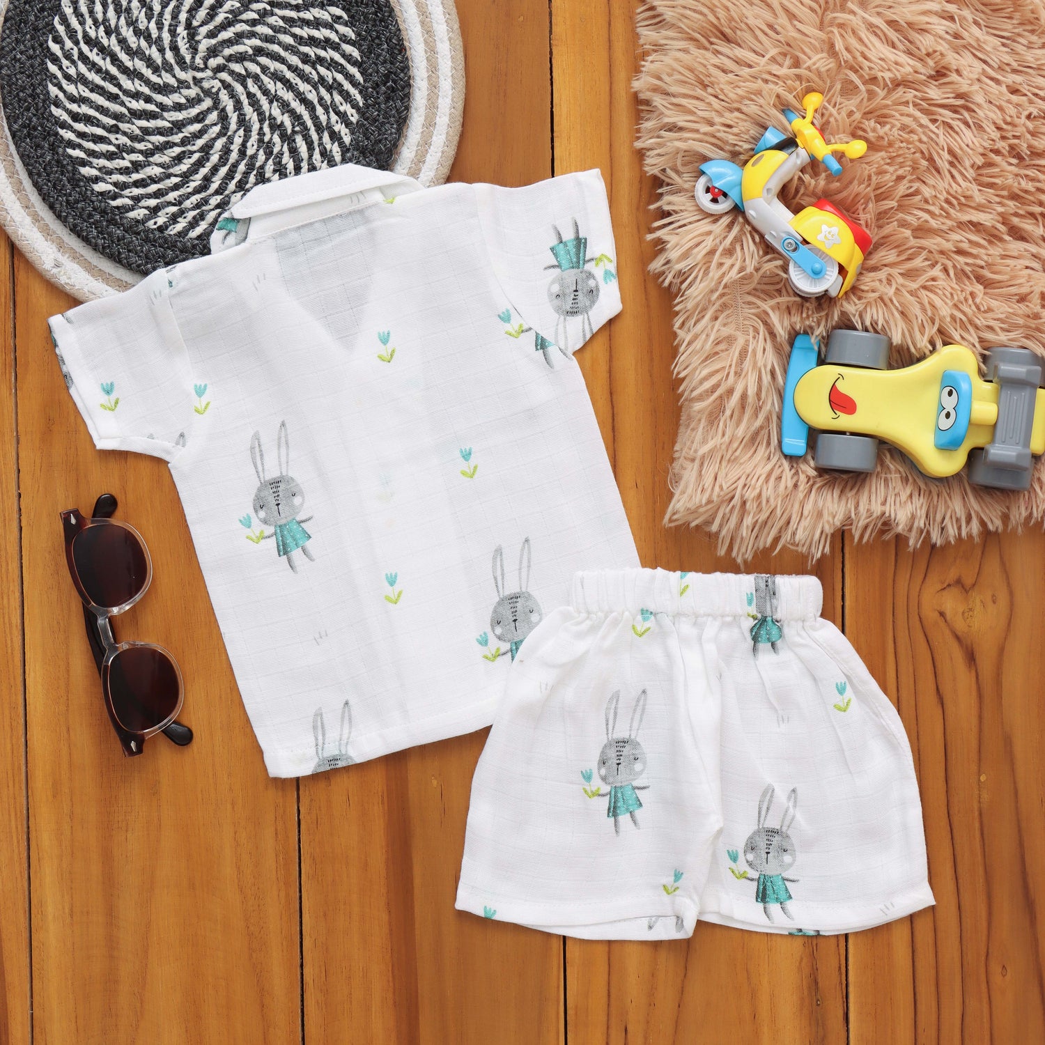 Playtime Set: Cute Boys Shirt and Shorts Set