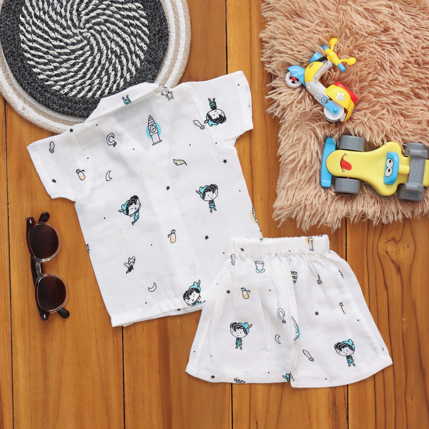 Playtime Set: Cute Boys Shirt and Shorts Set