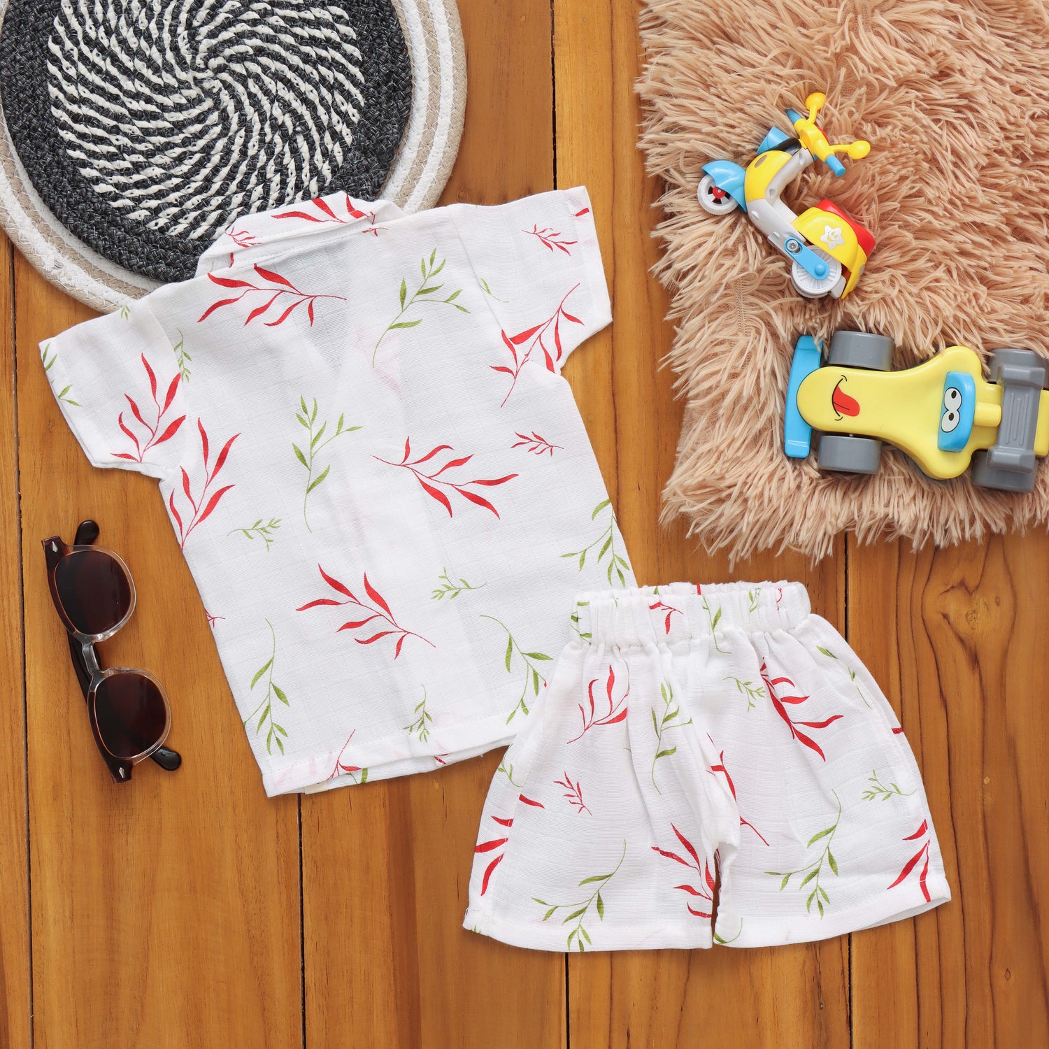 Playtime Set: Cute Boys Shirt and Shorts Set