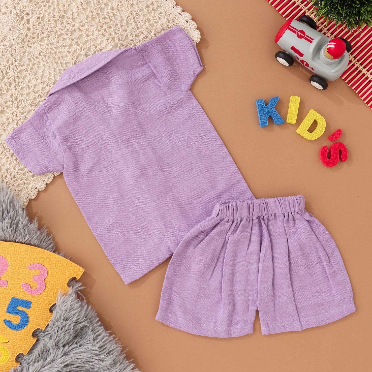 Mini Trendsetter: Boys Stylish Shirt and Shorts Set