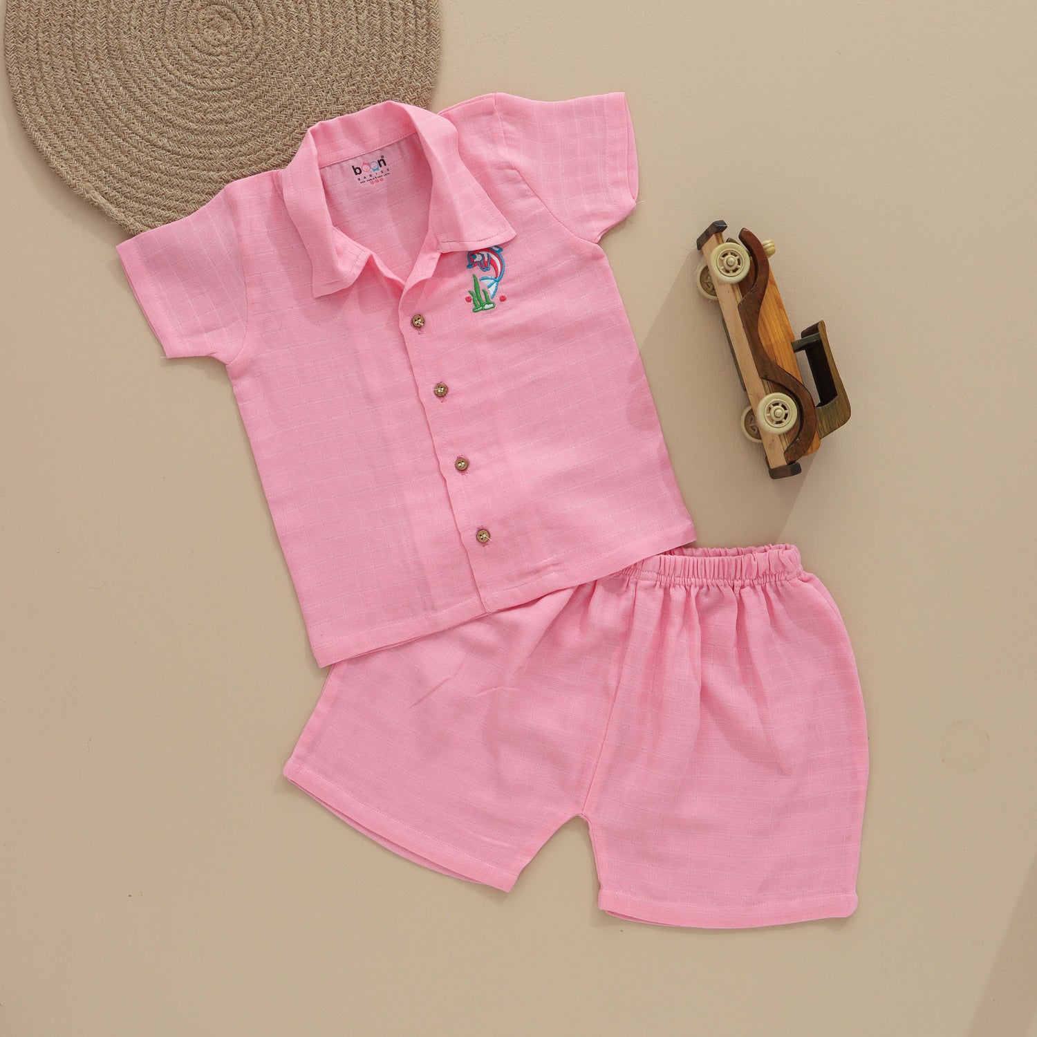 Mini Trendsetter: Boys Stylish Shirt and Shorts Set