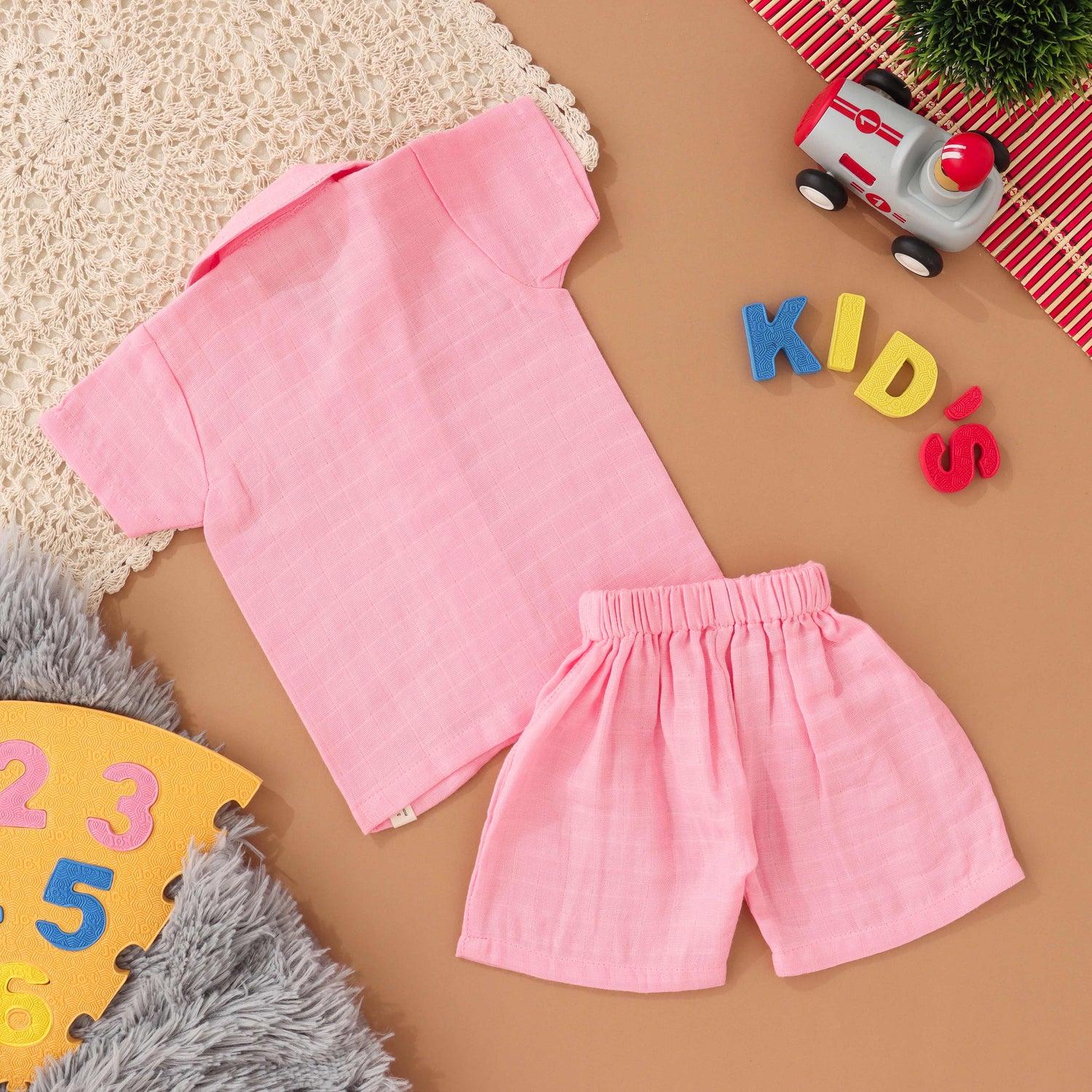 Mini Trendsetter: Boys Stylish Shirt and Shorts Set