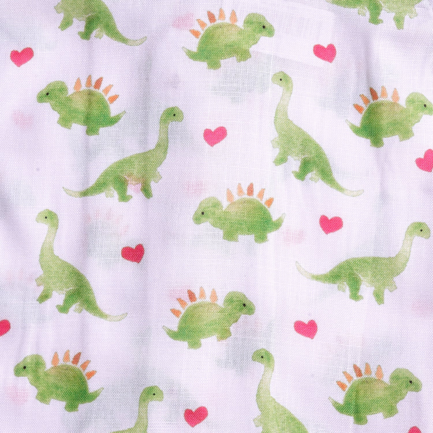 Green Dino Love Open-Collar Boys Shirt