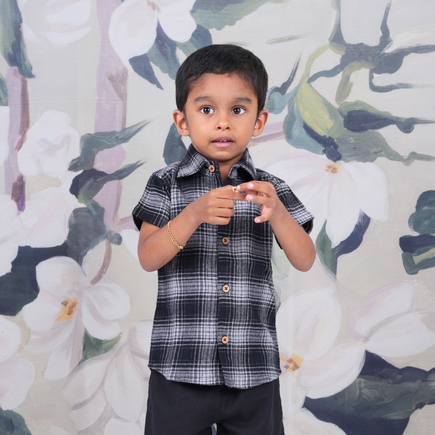 Boys’ Smart Checkered Shirt in Modern Fit