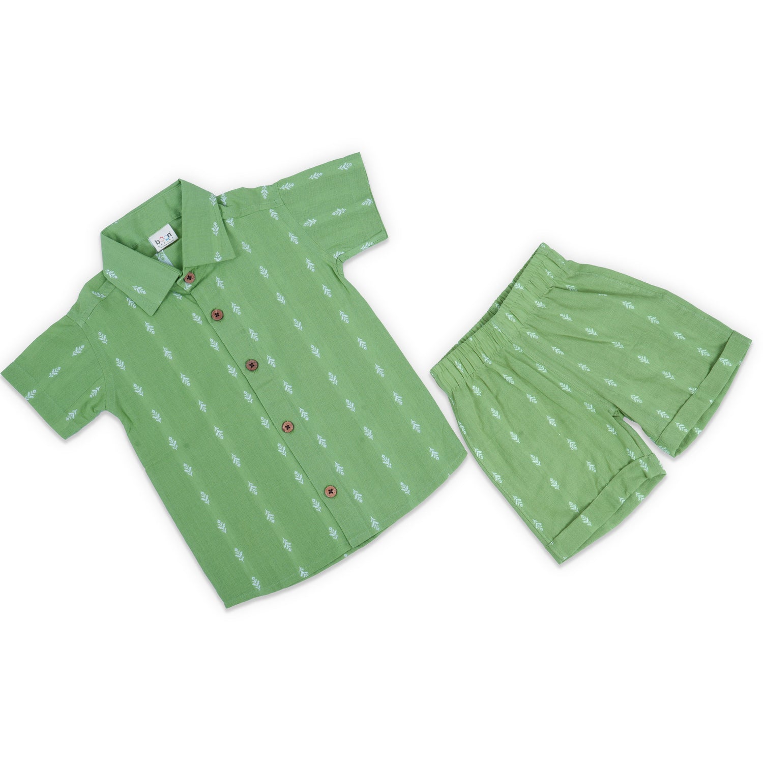 Elegant Boys South Cotton Shirt With Shorts