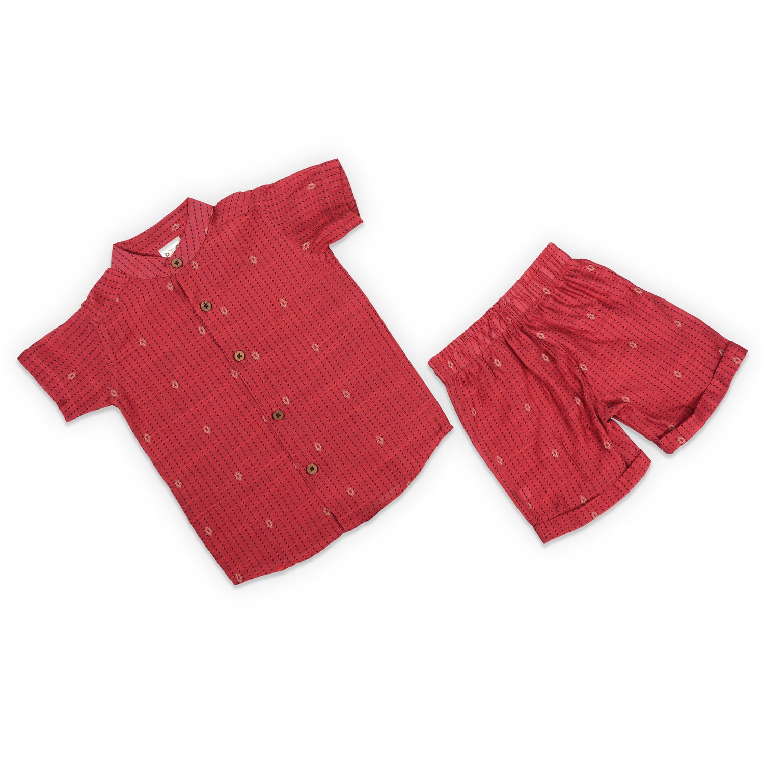 Classic South Cotton Boys Casual Shirt With Shorts