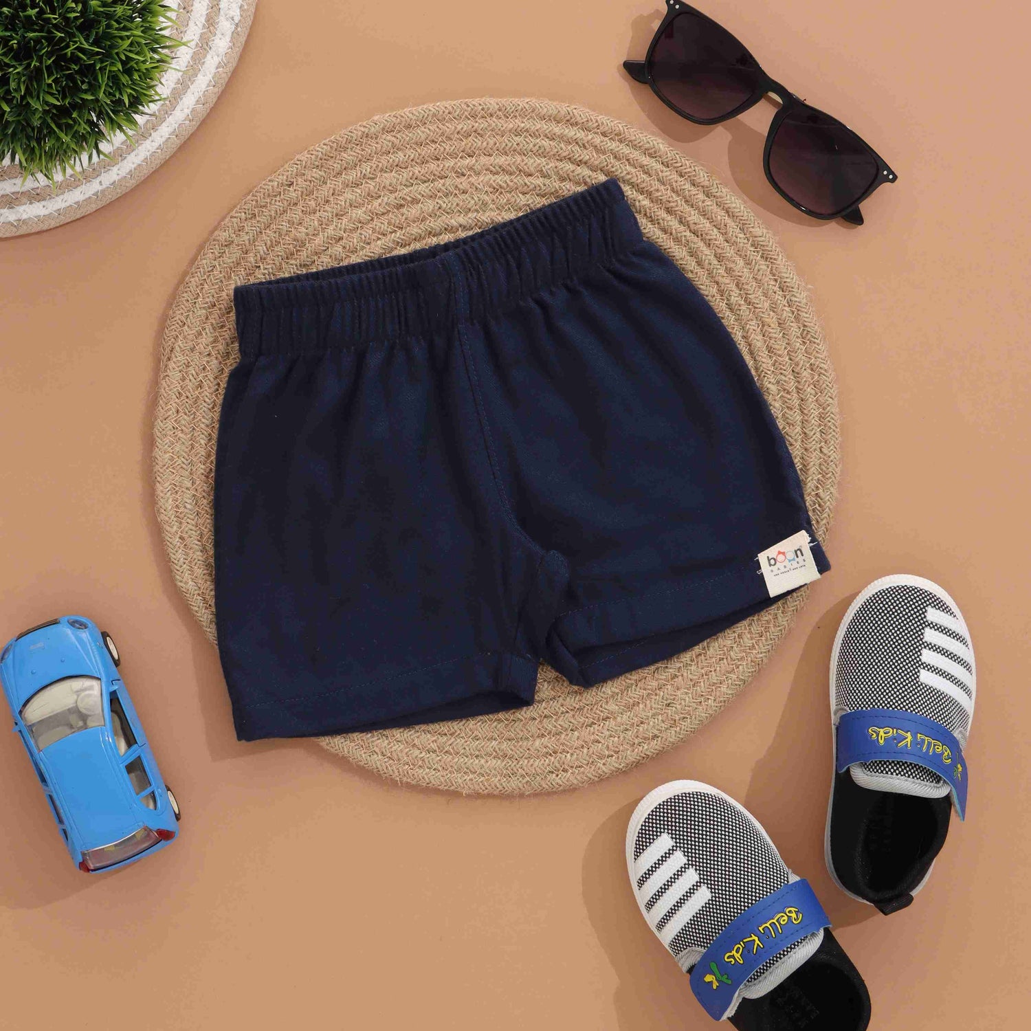 Playful Boys Comfortable Cotton Shorts - Essential Basics