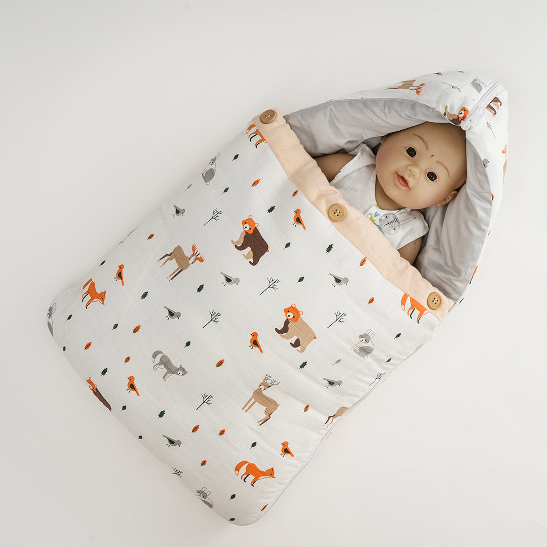 Boon Babies Luxurious Printed Baby Carry Bed Elegant Design