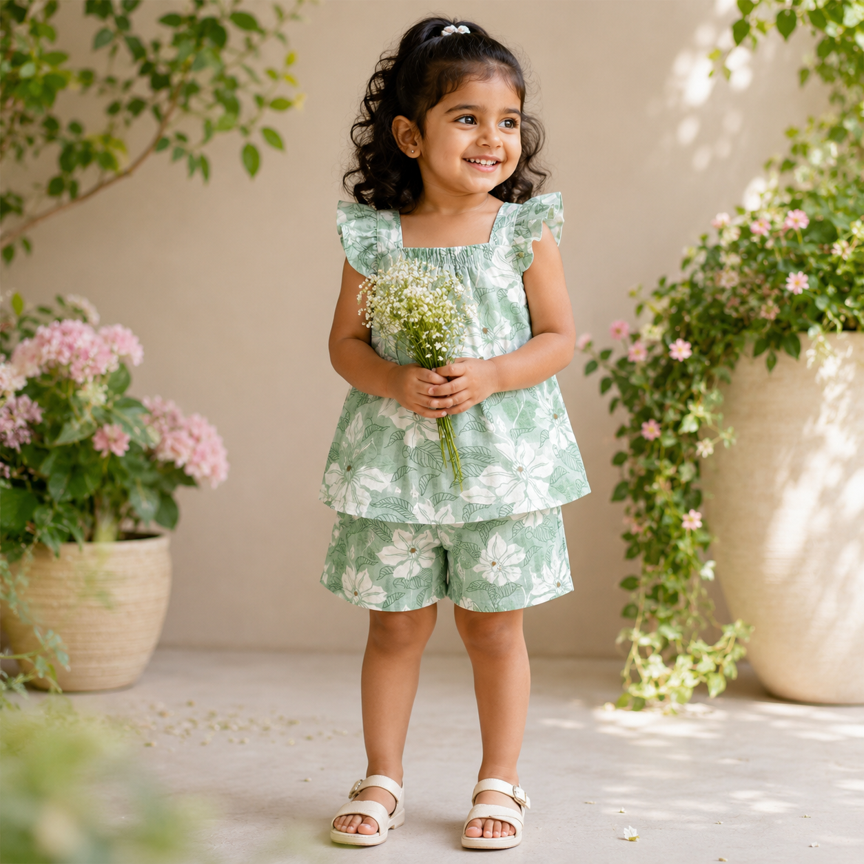 Girls Meadow Cotton Co-ord Set