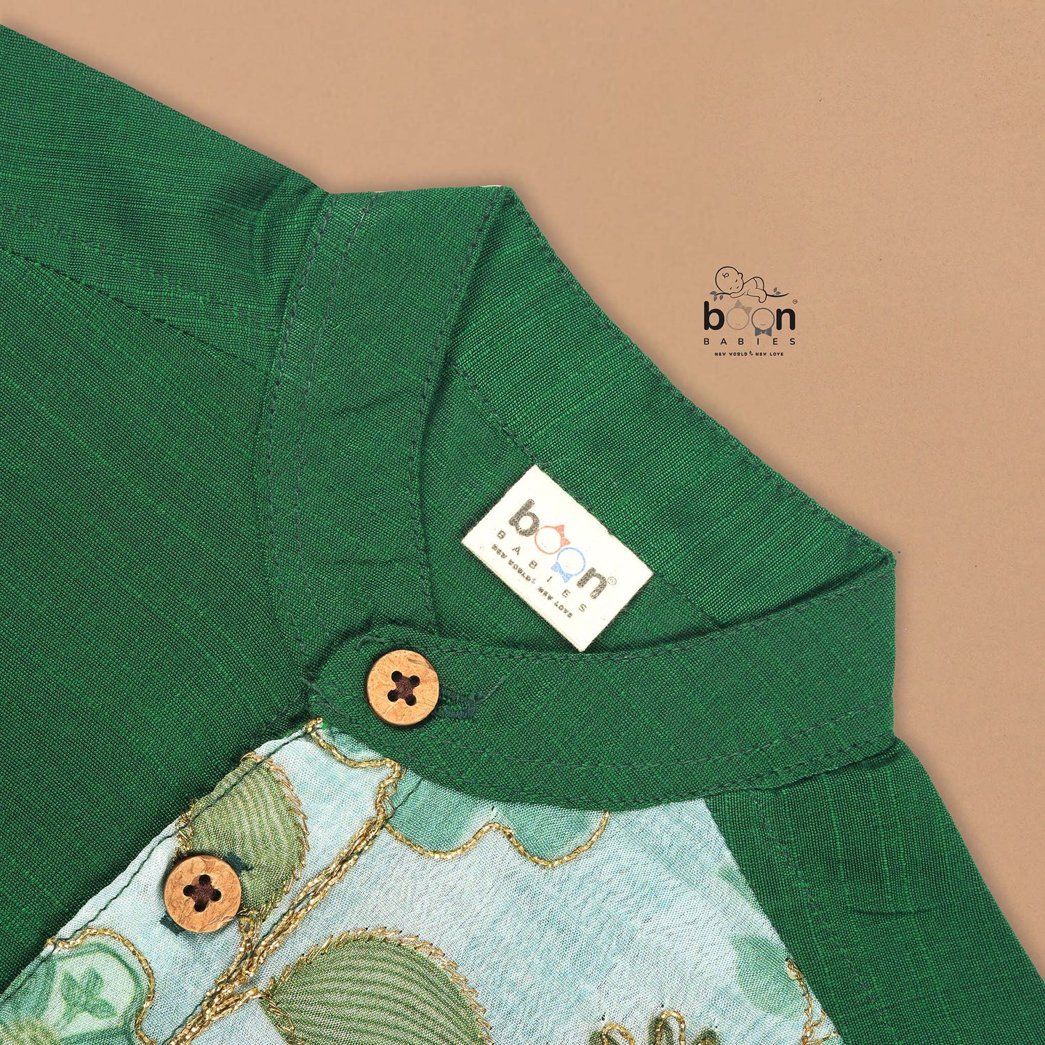 Bottle Green Silk Panel Shirt with Cream Pattu Dhoti – Traditional Ethnic Wear for Boys