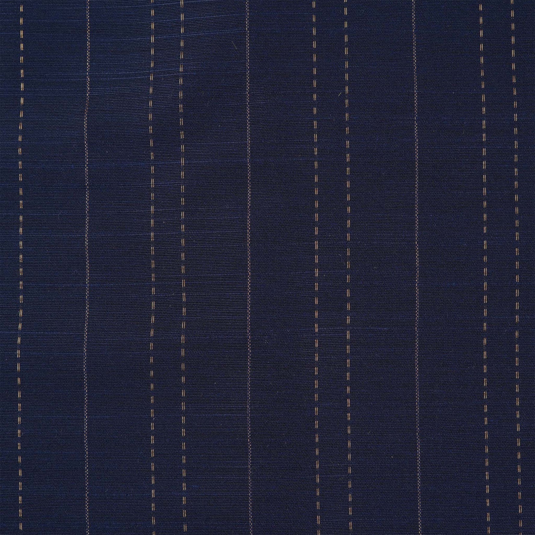 Navy blue silk ethnic shirt for boys aged 12 months to 5 years, with button front and traditional vertical weave – from Boon Babies festive babywear collection.
