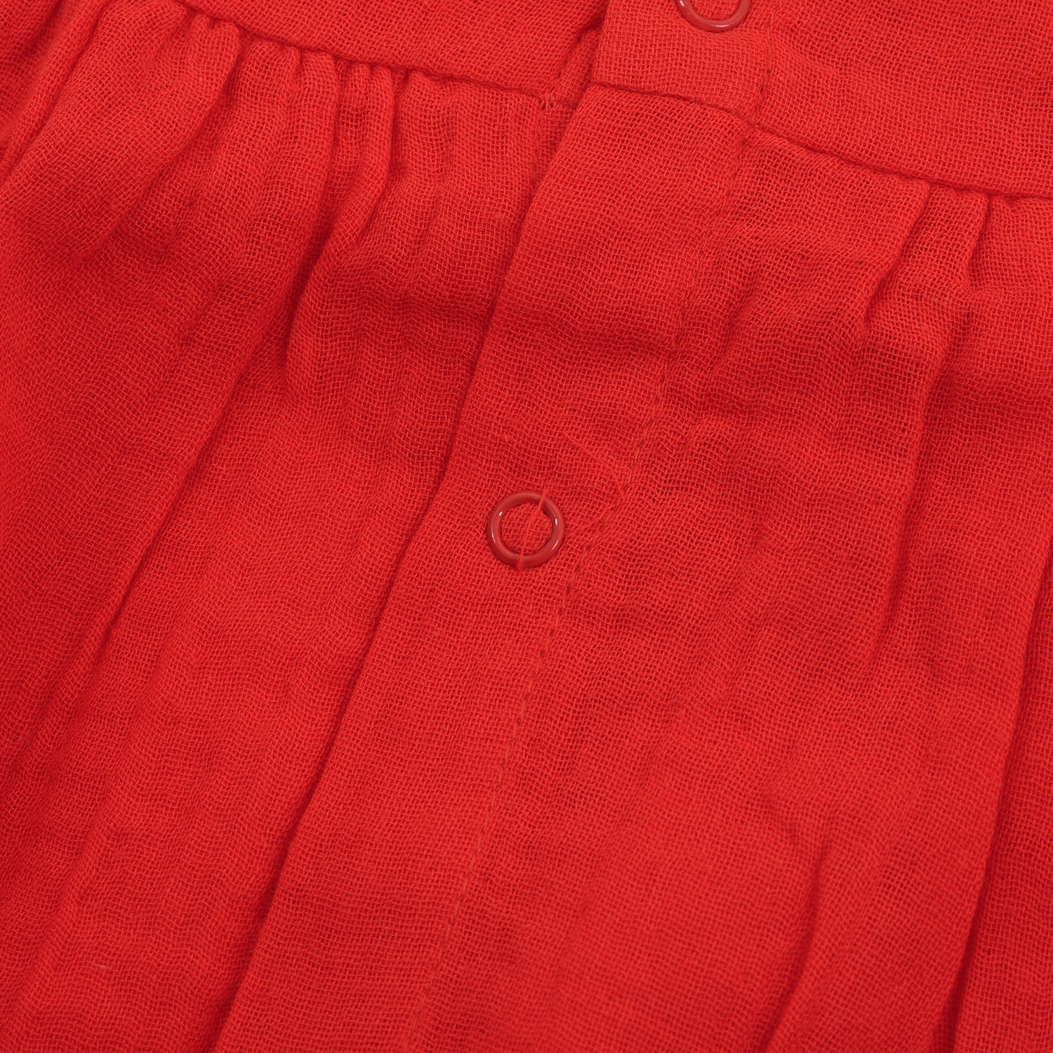 Crinkled Muslin Frill Frock for Baby Girls