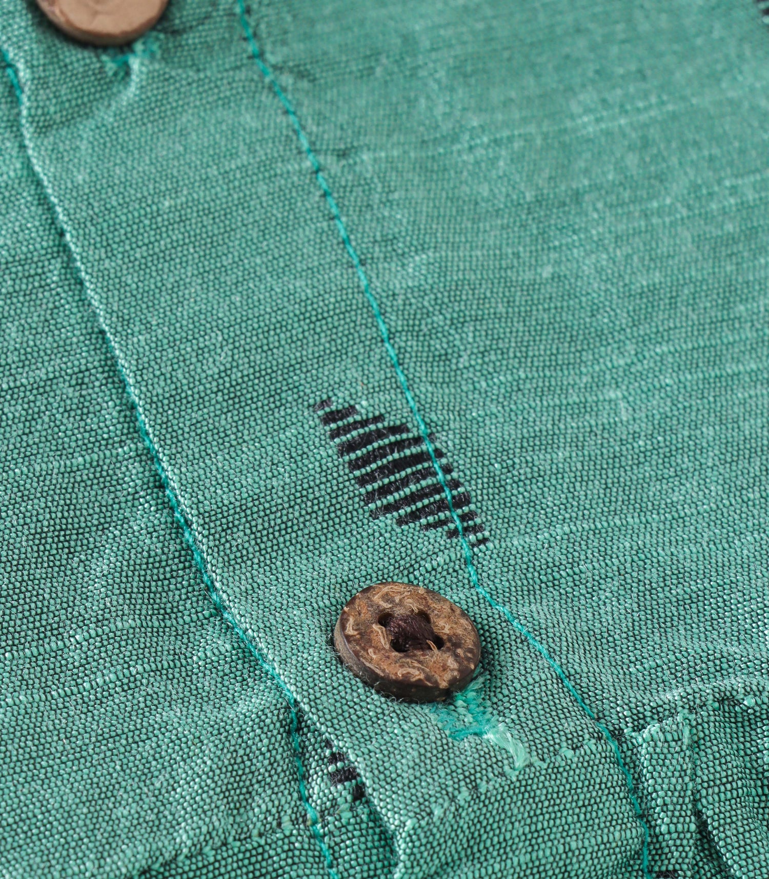 Teal Green Handwoven Ethnic Frill Frock – Soft Silk Feel Ethnic Wear for Babies