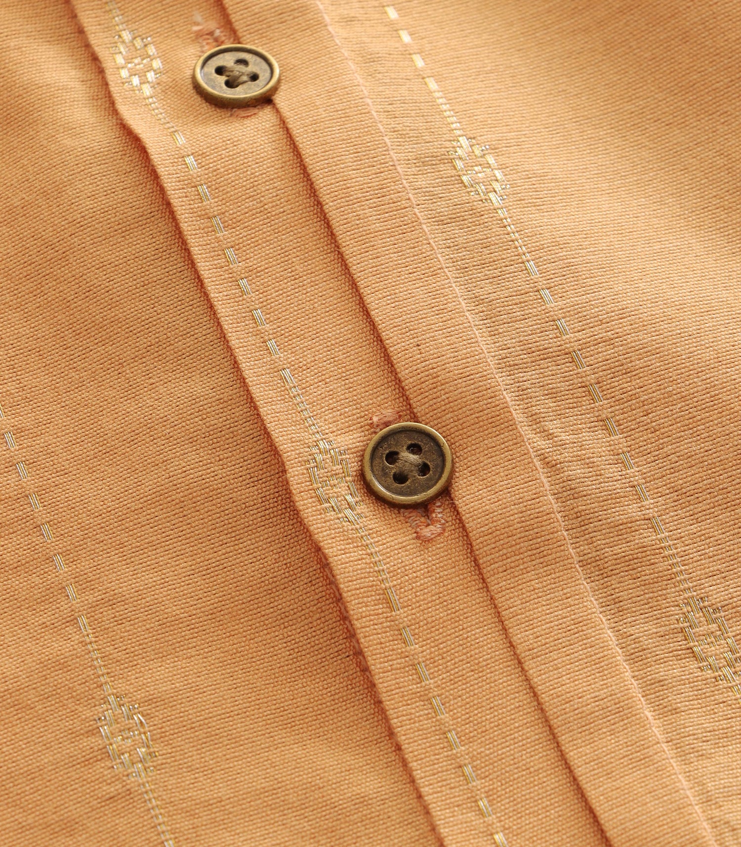 Boys Silk Mandarin Collar Shirt – Orange