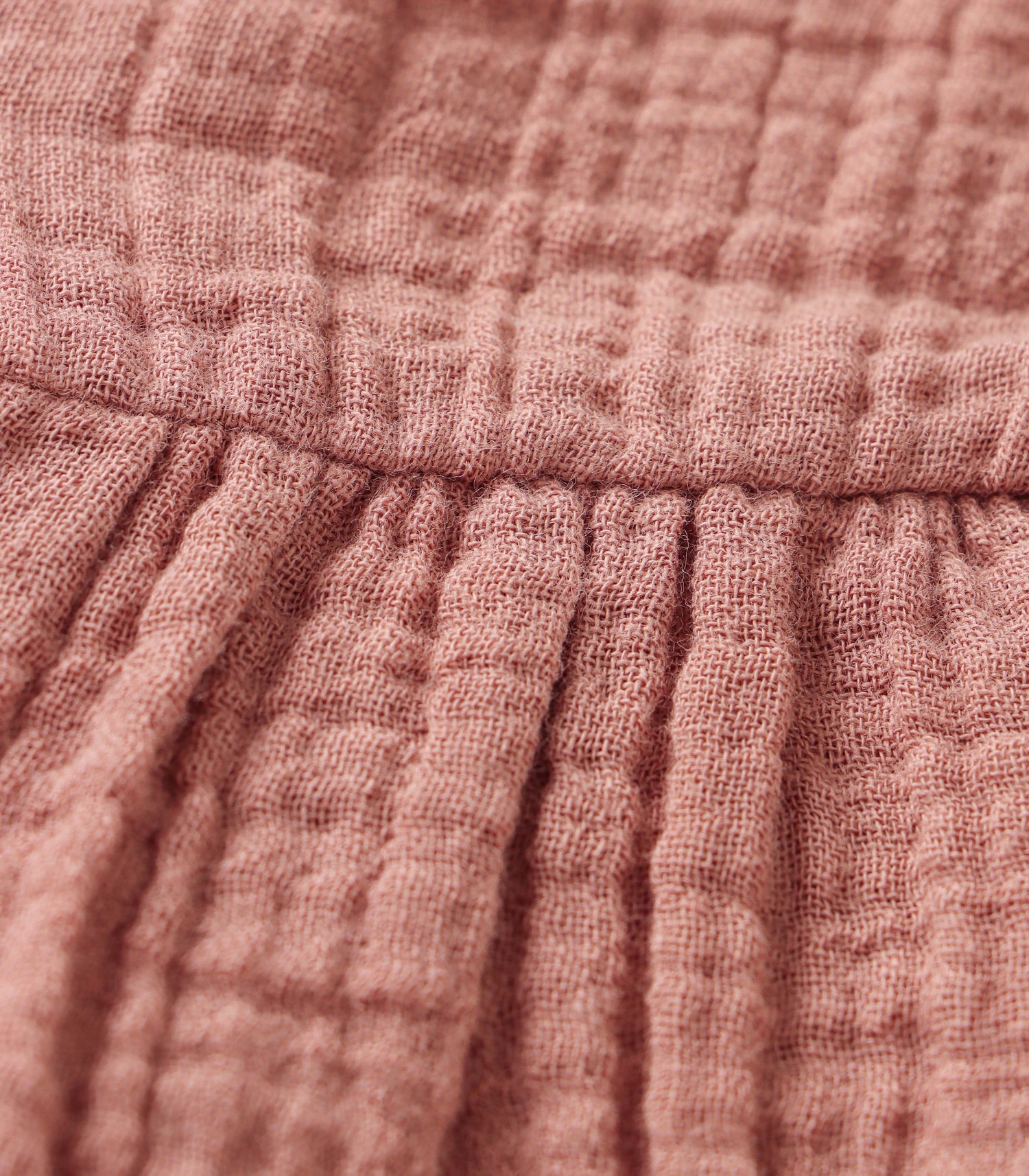 Dusty Rose Crinkled Muslin Sleeveless Baby Frock
