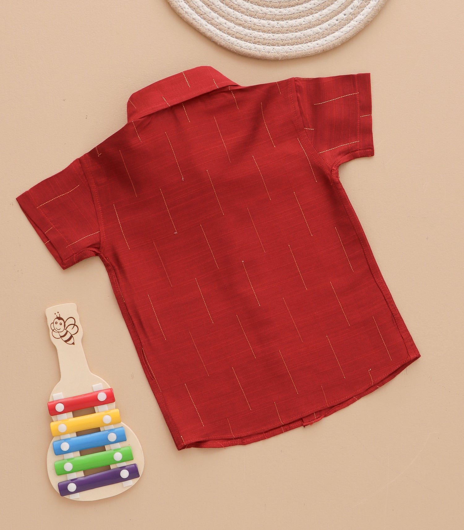 Boys Ethnic Drop Line Shirt & Dhoti Set – Festive Silk Collection