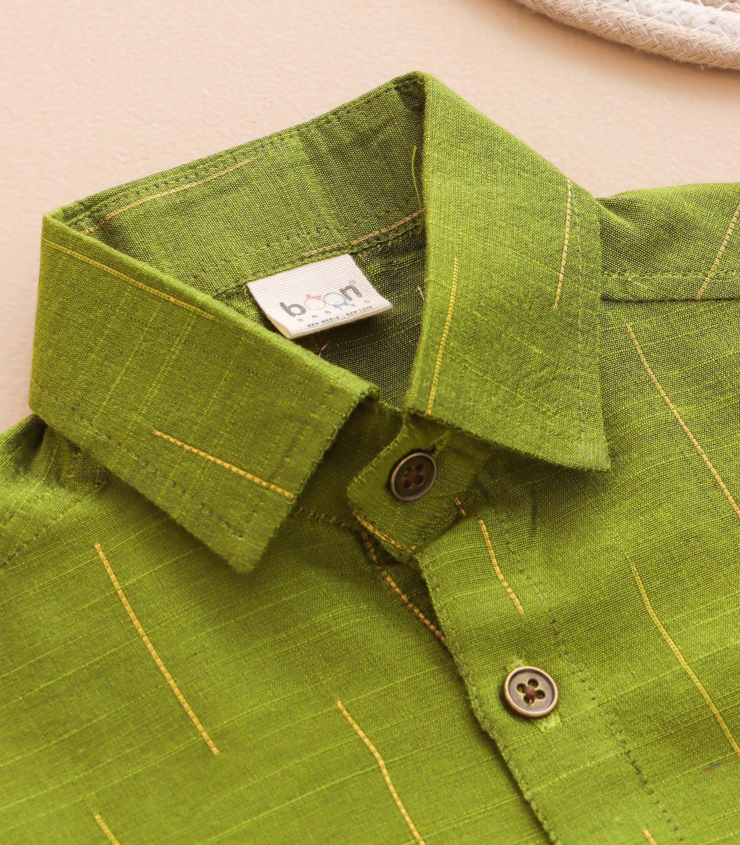 Boys Ethnic Drop Line Shirt & Dhoti Set – Silk Finish