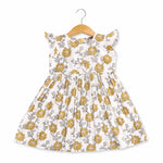 Boon Babies Sunny Florals White Cotton Frock Blossom Prints Baby Girls