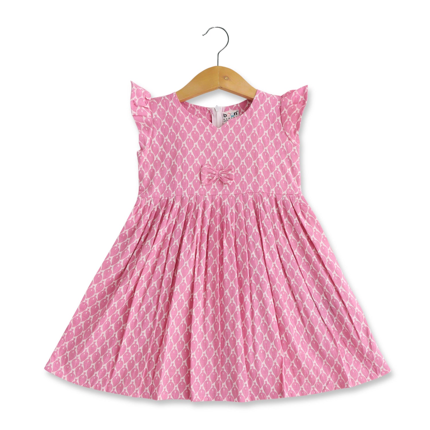 Boon Babies Fruitful Fancy Mango Patterns Pink Frock Toddlers