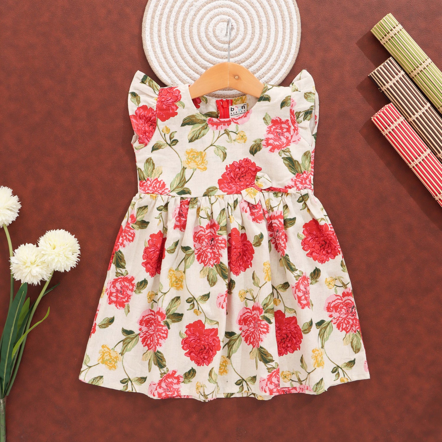 Lily Lush: Dreamy Floral Cotton Dress for Little Girls