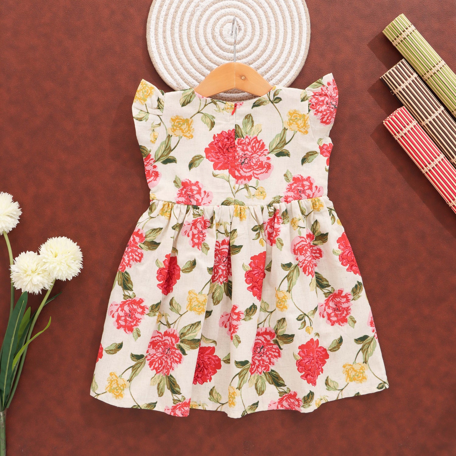 Lily Lush: Dreamy Floral Cotton Dress for Little Girls