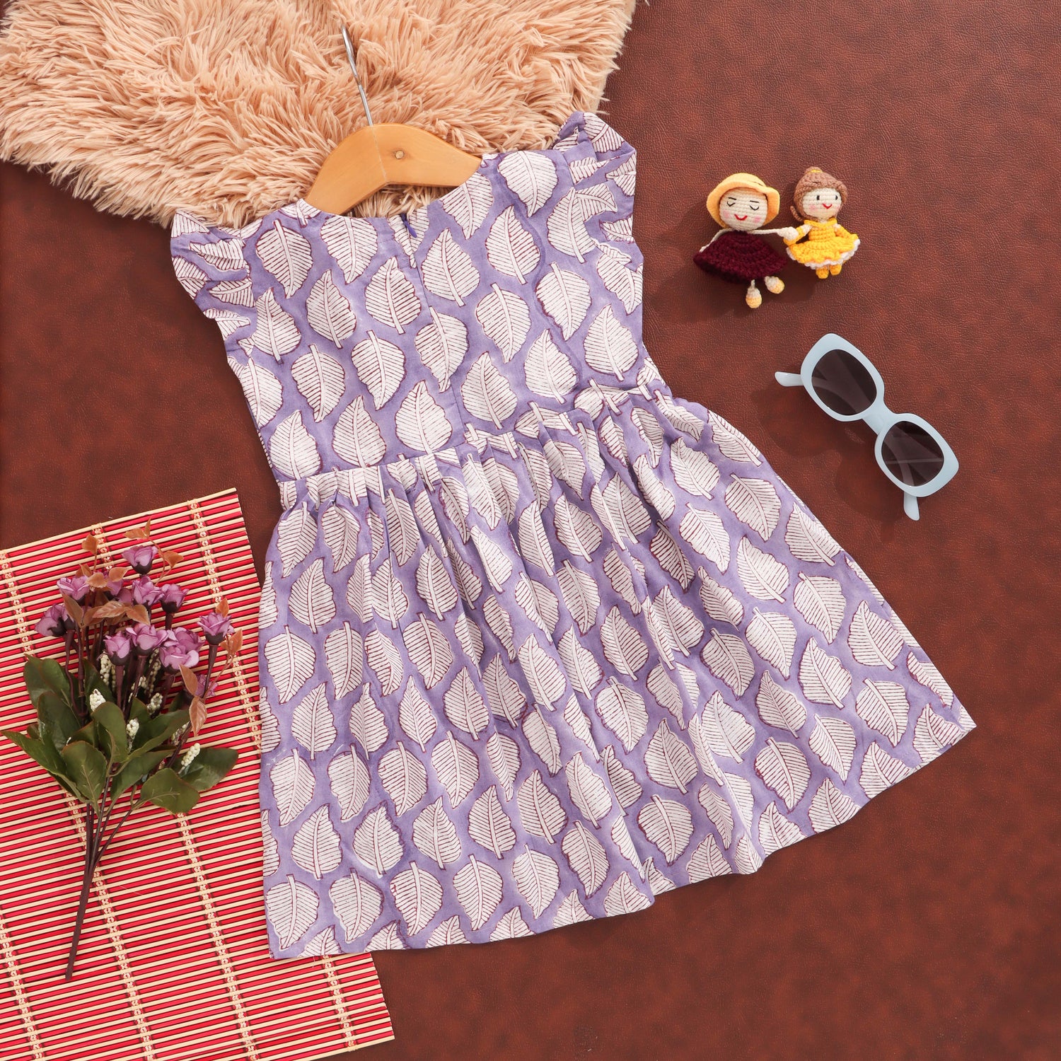 Whispering Leaves: Stylish Frock for Baby Girls