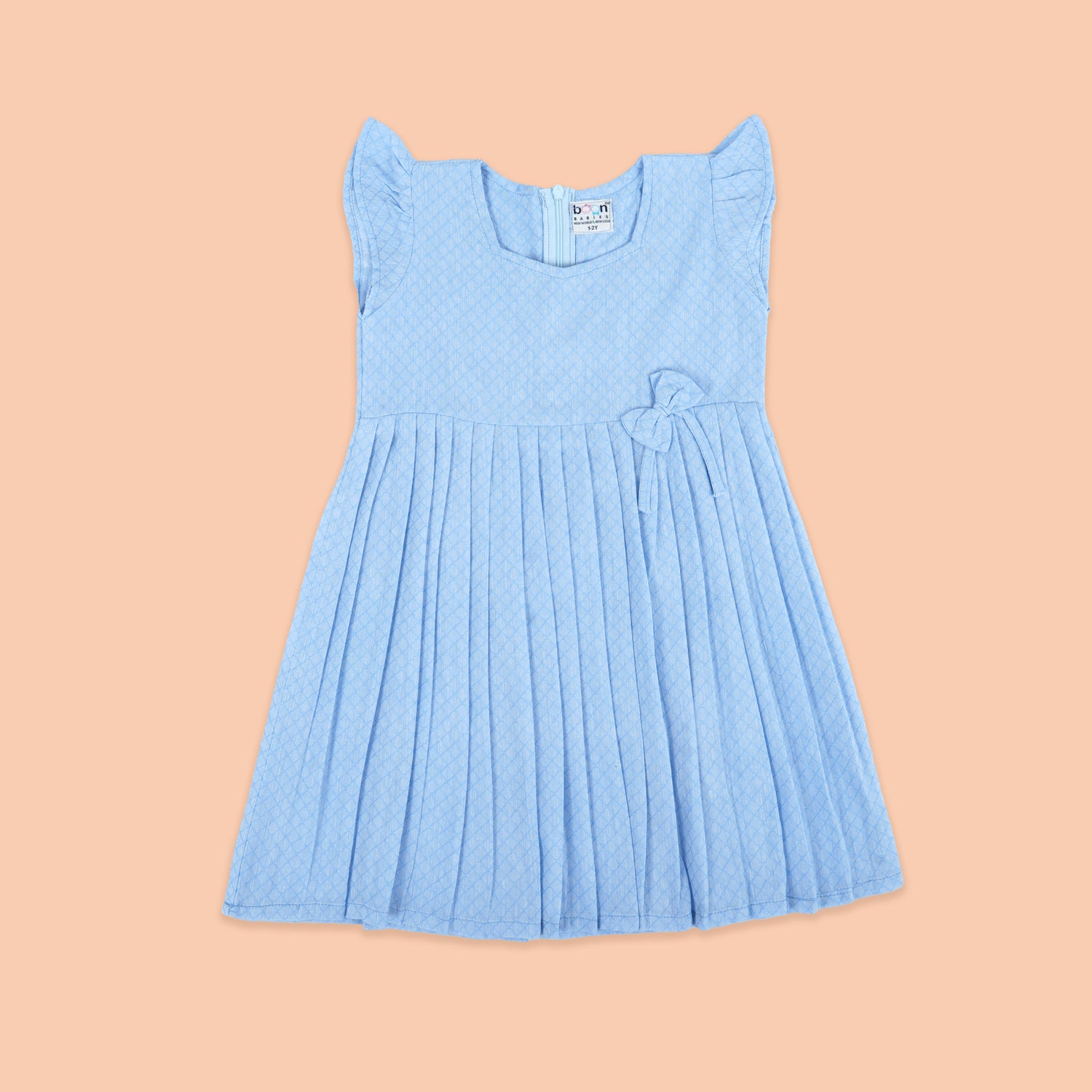 Soft Hues: Pastel Blue Frock for Girls